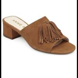 Anne Klein tassel slides